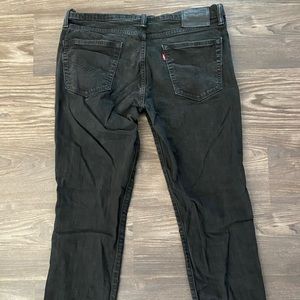36/32 Levi 511 black denim jeans